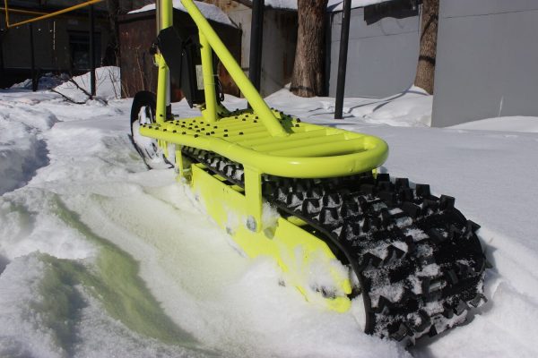 electric snowbike yellow_3