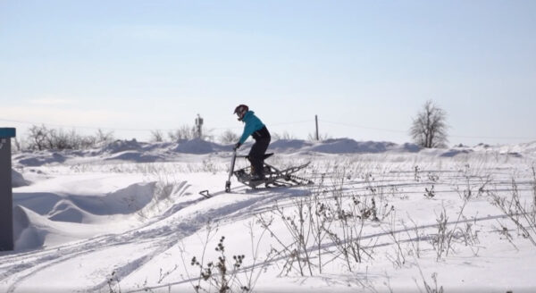 Электрический снегоход_электро сноубайк_сноускутер_электро собака_электро буксировщик_14