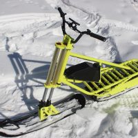 electric snowbike yellow_11